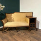 Edwardian Walnut Upholstered settee