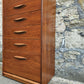 Austinsuite Chest of Drawers: Mid-Century Modern Tallboy Cabinet Teak Six Drawer