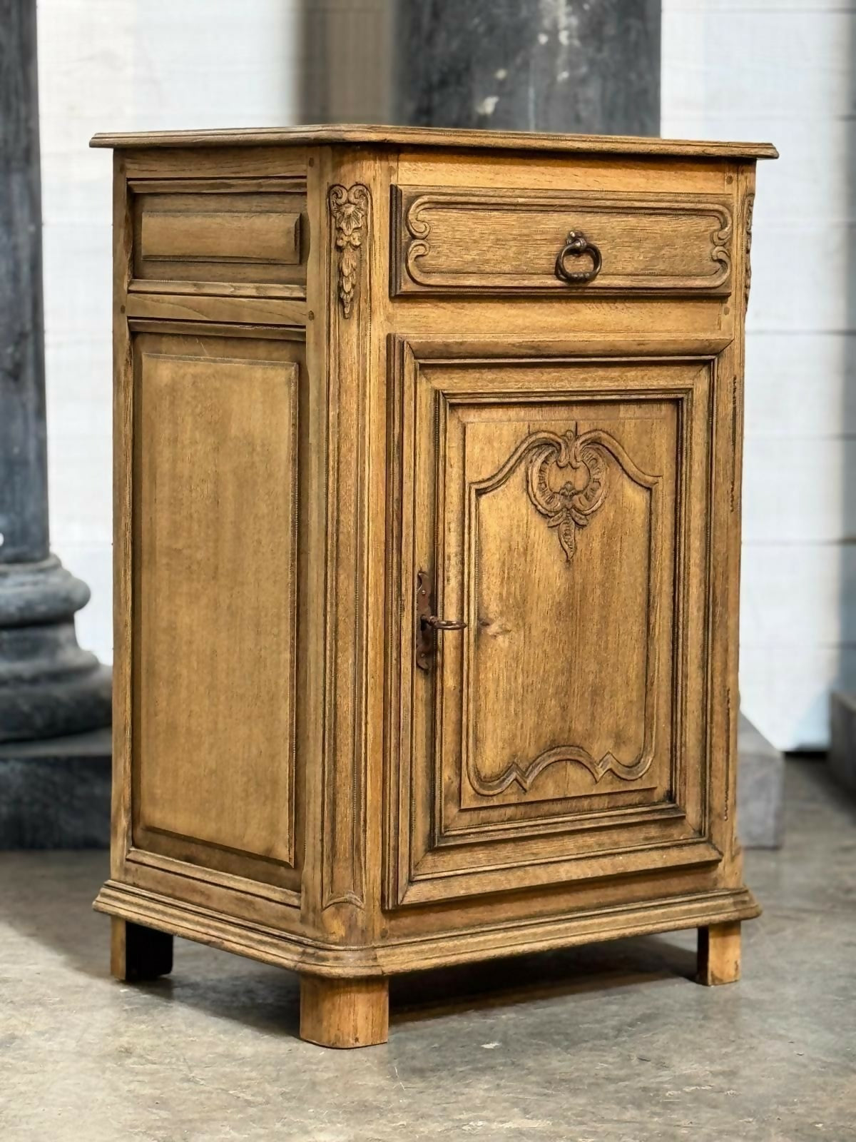 Quality French Bleached Oak Cupboard