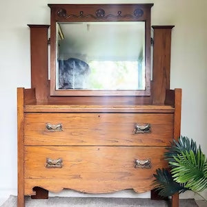 Mid century retro vintage dressing table drawers vanity hallway