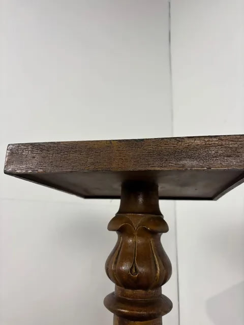 Vintage Oak Torchère / Plant Stand