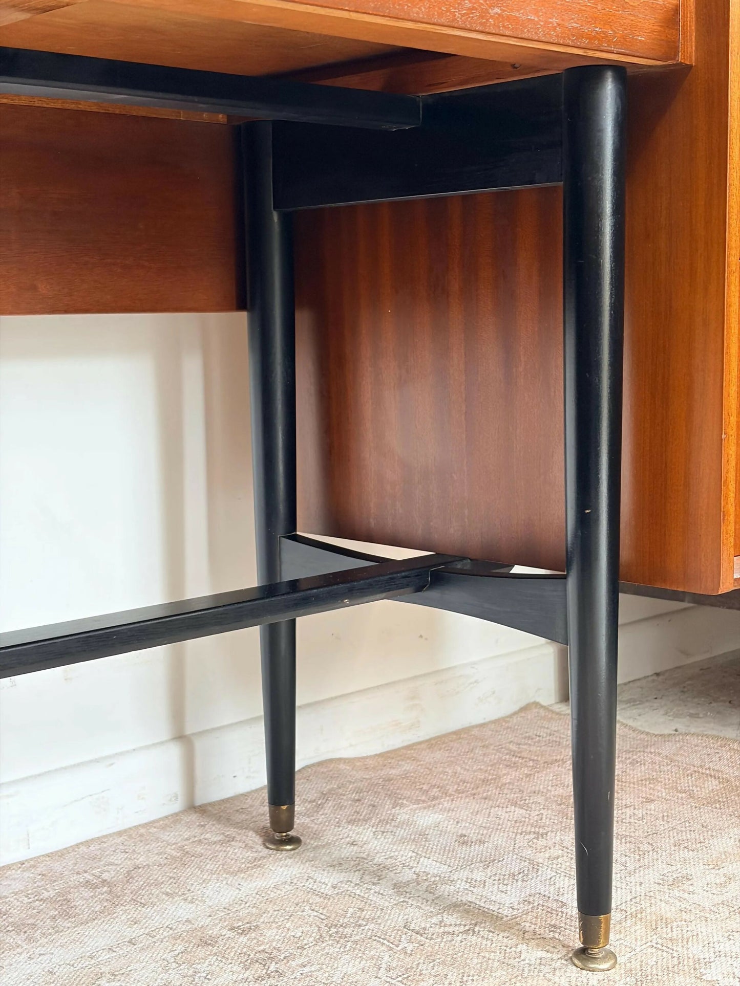 Mid century retro vintage dressing table drawers mirror Nathan