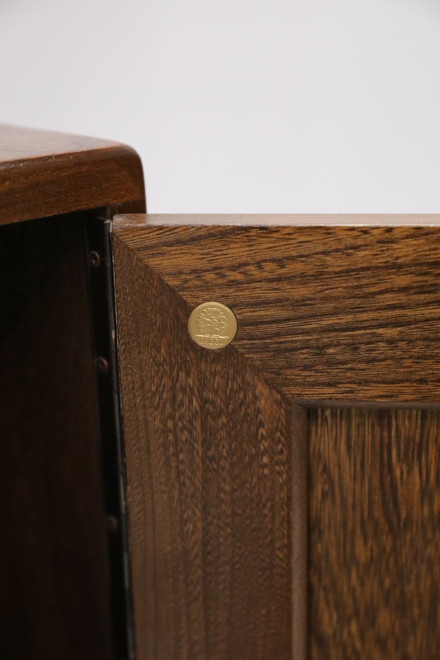 Ercol Tall Narrow Cupboard Display Cabinet Fruitwood Finish FREE UK* Delivery. SBR9628/0710D