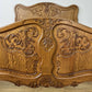 Bed Vintage French Louis XVI Oak Double Bed Frame Carved Headboard LOT 6375