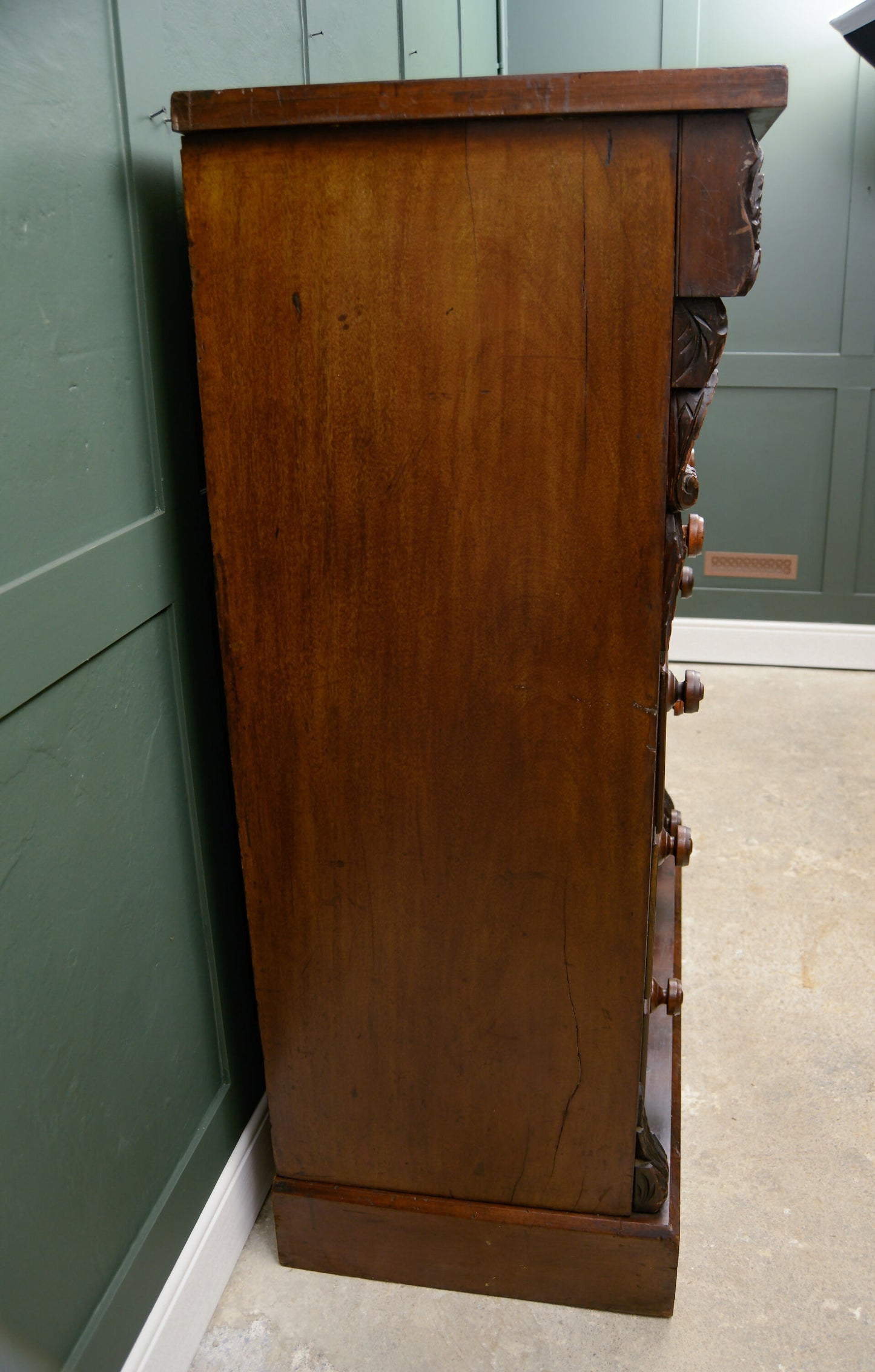 Huge Victorian Mahogany Scotch Chest of Drawers