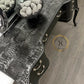 Contemporary Black and Silver French Rococo Dressing Table With Mirror