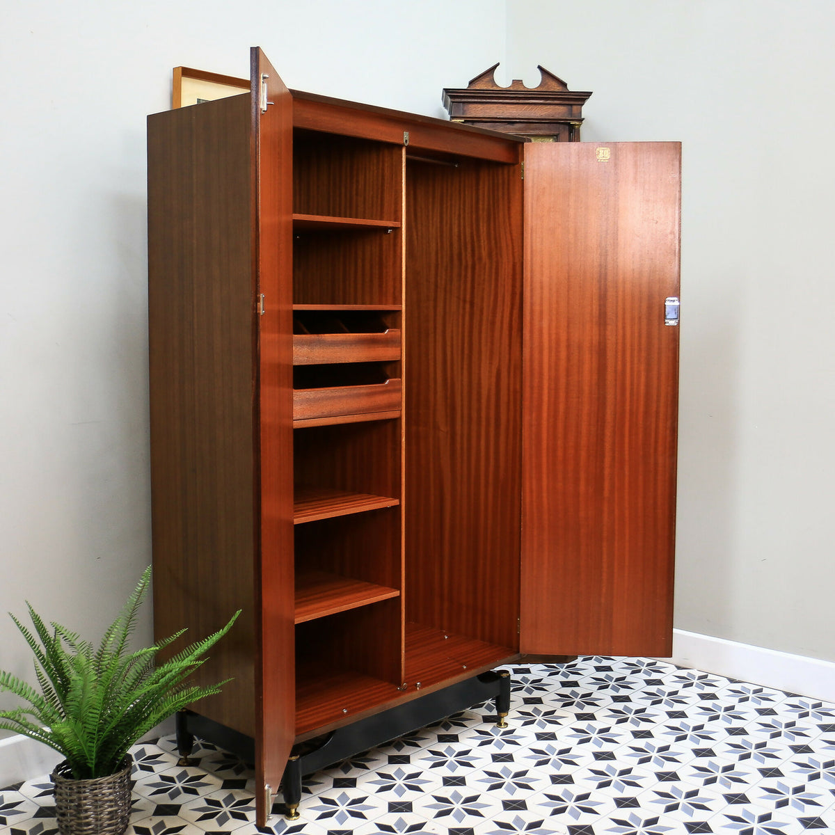 G Plan Fitted Wardrobe Tola and Black Librenza Range Mid Century Vintage