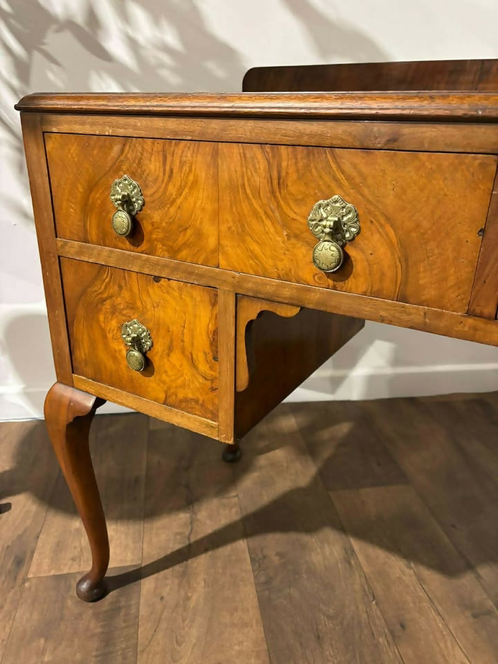 Vintage Burr Walnut Writing Desk