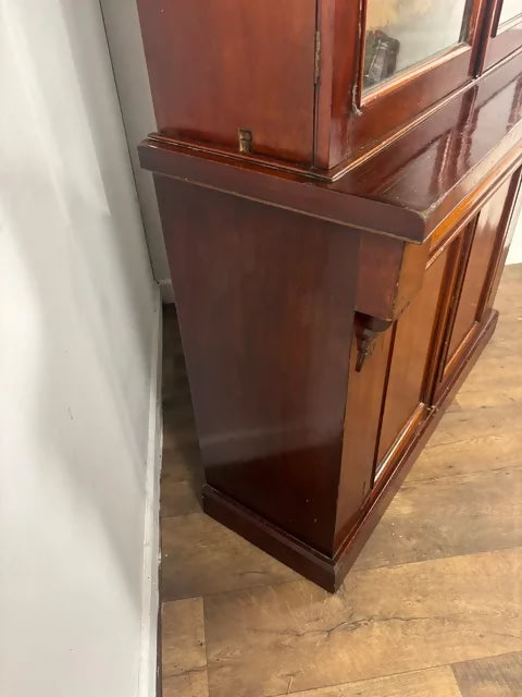 Victorian Mahogany Glazed Chiffonier Bookcase