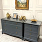 Stag Minstrel - Professionally Sprayed - Chest Of 3 Low Drawers And Bedside