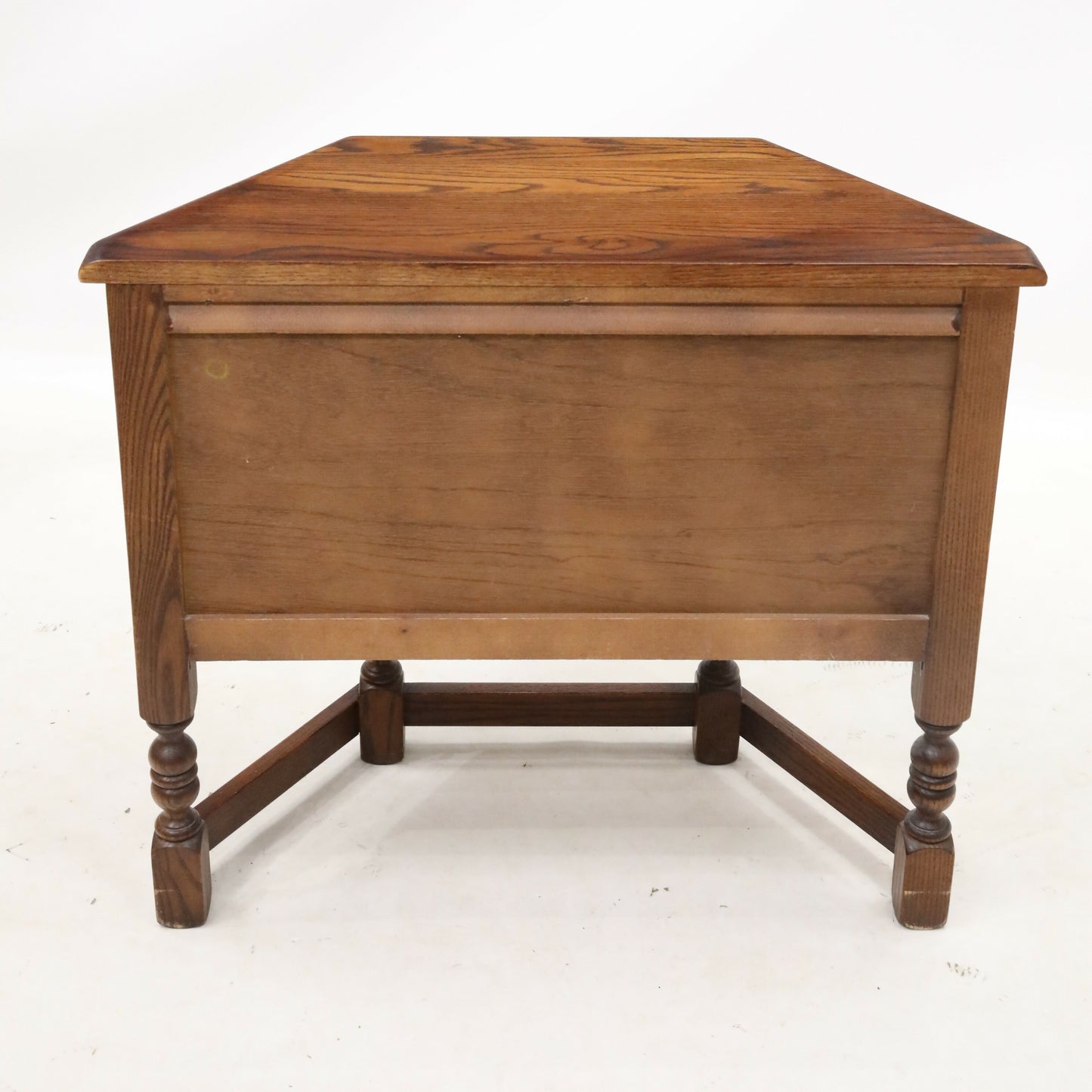 Old Charm Canted Table With Cupboard Finished In Tudor Brown FREE UK Delivery*. SBR9211/0506D