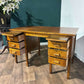 1950’s Oak Kneehole Teachers Desk77