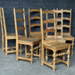 Set 6 Oak Farmhouse Dining Table