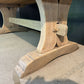 Rare Deep Bleached Oak Farmhouse Dining Table