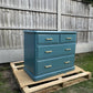 Deep Blue Serenity Chest – Golden Details for a Touch of Luxury