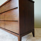 Nine Drawer Vintage Chest In Figured Walnut – Canada, C. 1960s