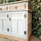 Oak Vintage Sideboard / painted furniture / Up cycled furniture / Handmade / Repurposed / Vintage / Farmhouse
