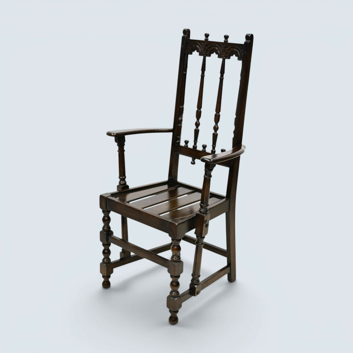 8 Ercol Dining Chairs Including 2 Carvers Yorkshire Range Dark FREE UK Delivery*