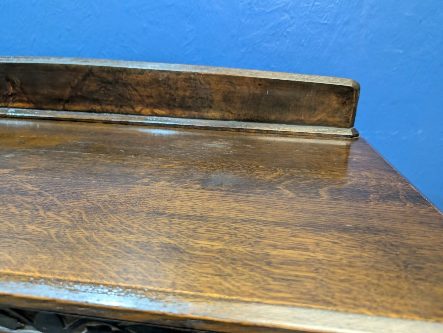 Vintage Oak Sideboard Cupboard With Drawers Dresser Base Service Cabinet English