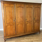 Wardrobe Vintage French Louis XVI Style Four Door Carved Armoire LOT 6079