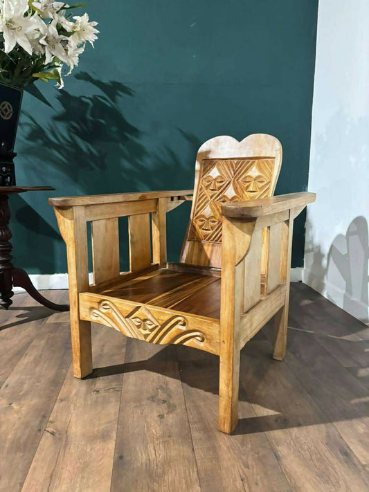 Hardwood Adjustable Chair Having A Panel Back222