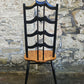 Set Of Four Ercol Batwing Dining Chairs Model Number 496 In Black Super Rare