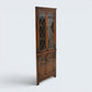 Old Charm Corner Display Cabinet Leaded Glass Tudor Brown EXC FREE UK Delivery*