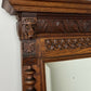 Mirror Antique French Oak Wall Mirror Home Decor Carved Wall Frame LOT 6369