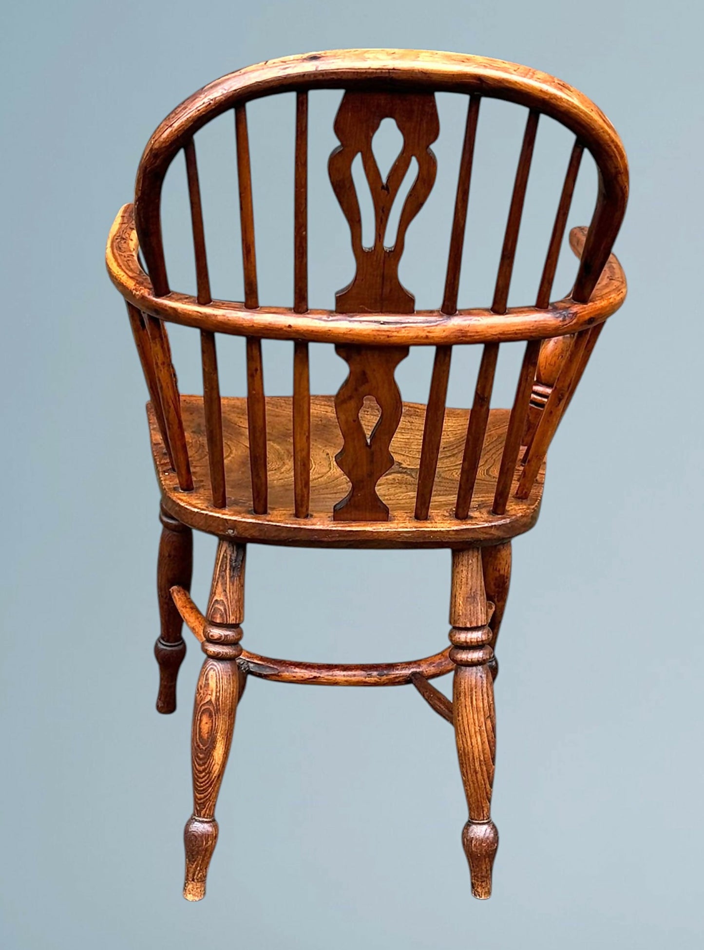 Yew Wood Windsor Armchair 19th Century Yew