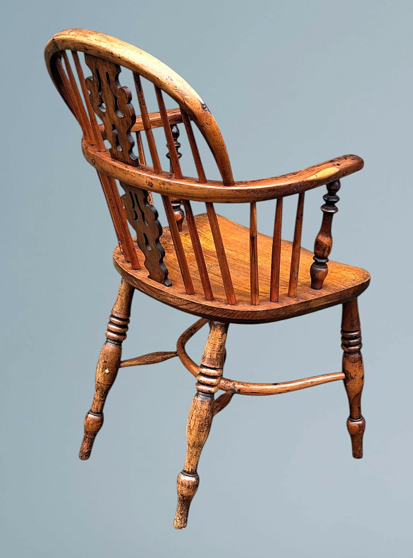 19th Century Yew Wood Windsor Armchair