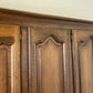 Wardrobe Vintage French Style Oak Four Door Carved Armoire LOT 4978