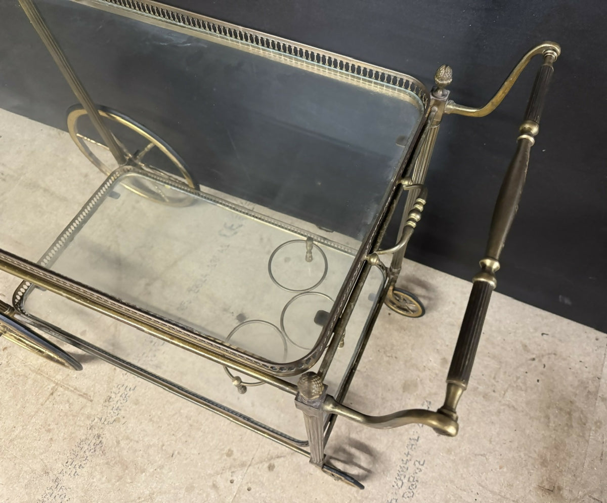 French Brass Cocktail Trolley