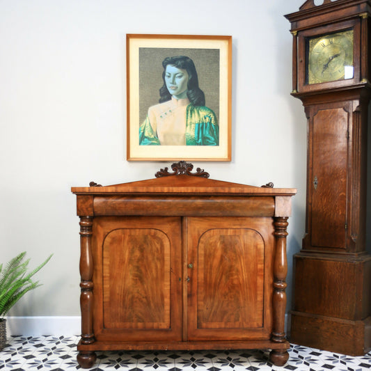 Antique Mahogany Chiffonier Sideboard Victorian with Fitted Interior.