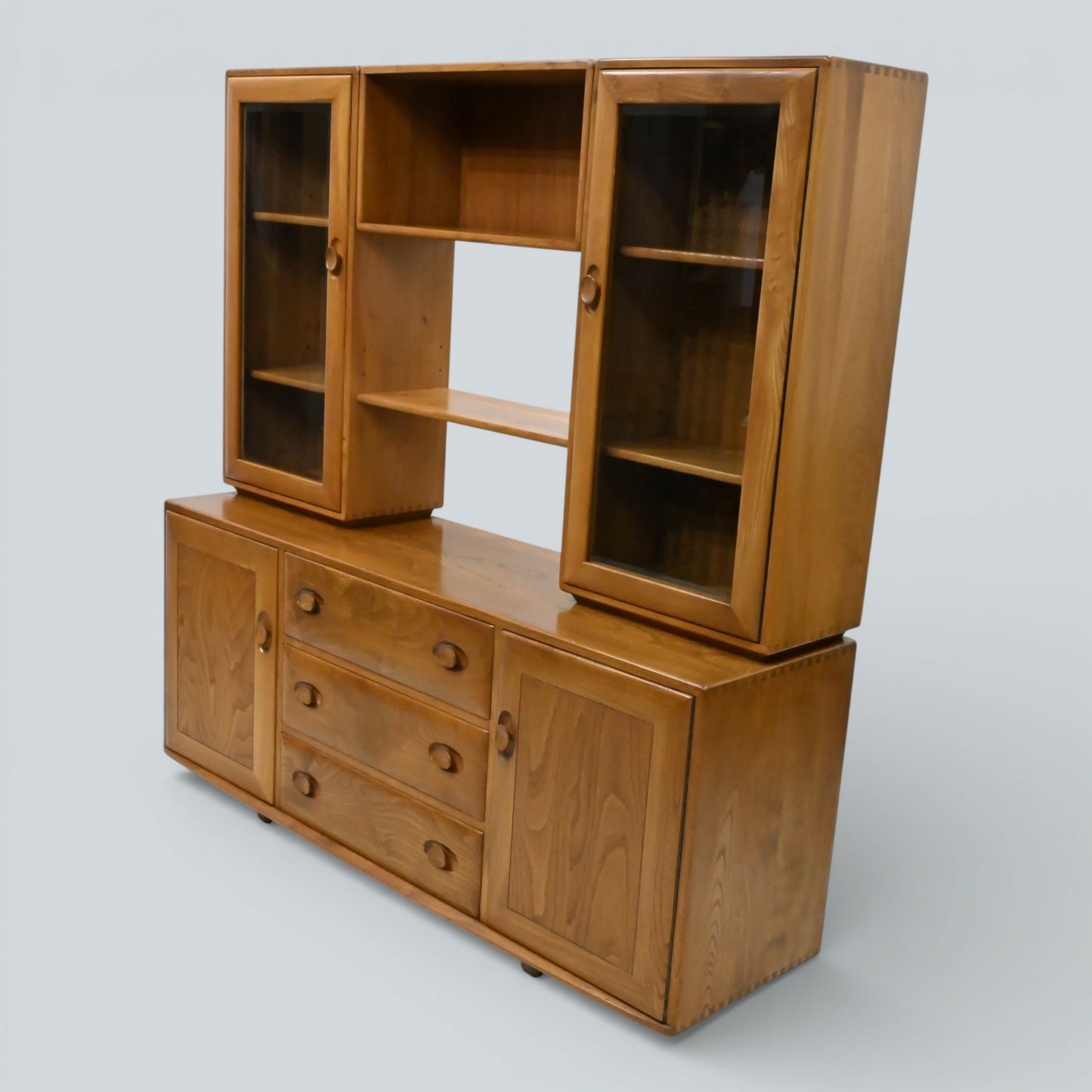 Ercol Windsor Sideboard Display Cabinets Light Finish #455D FREE* UK Delivery