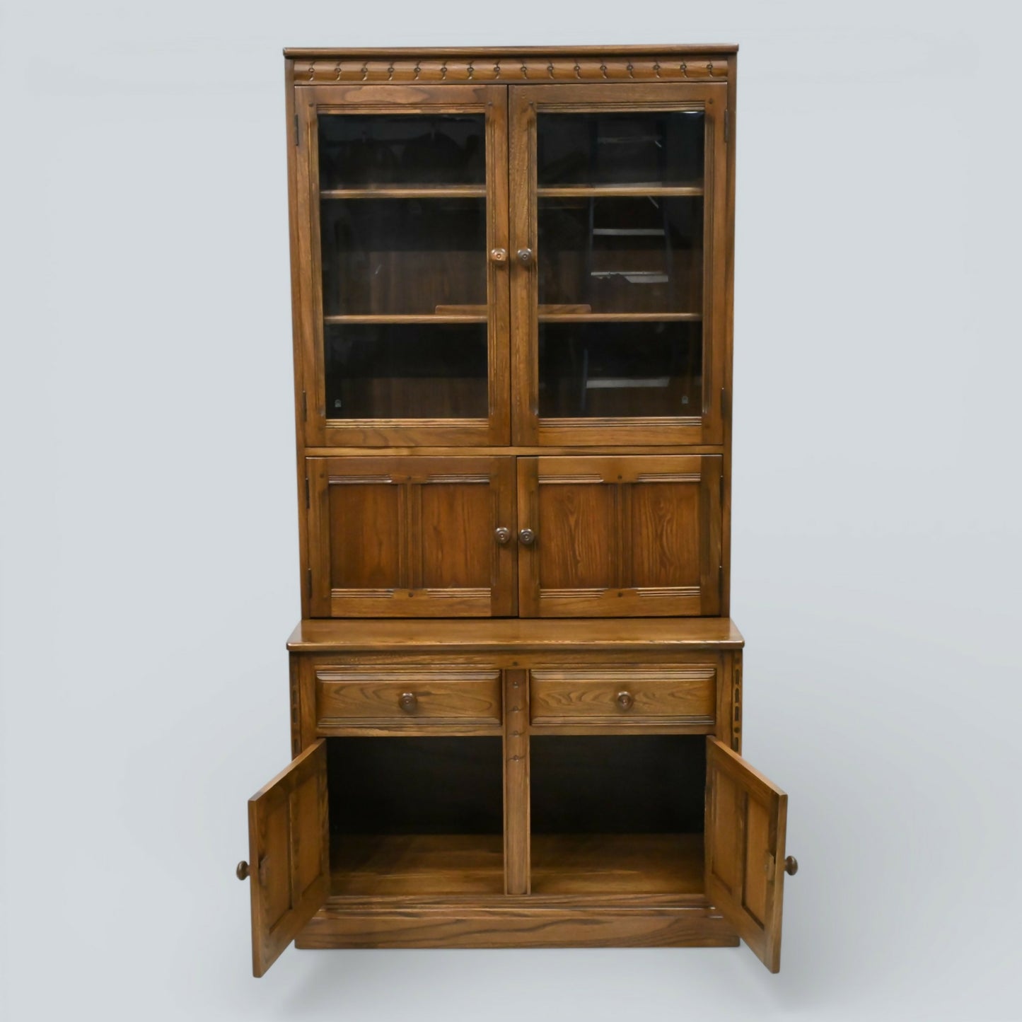Ercol Mural Wall Unit Drinks Display Cabinets Golden Dawn FREE UK Delivery*