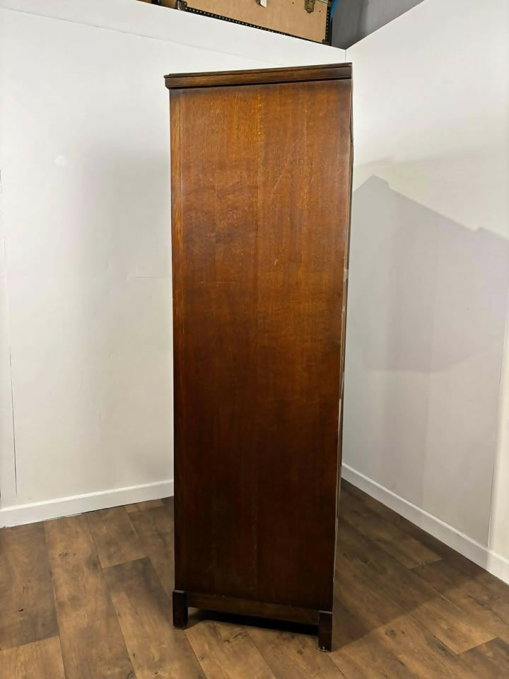 Vintage Priory Style Oak Double Wardrobe