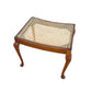 Queen Anne style Rattan foot stool