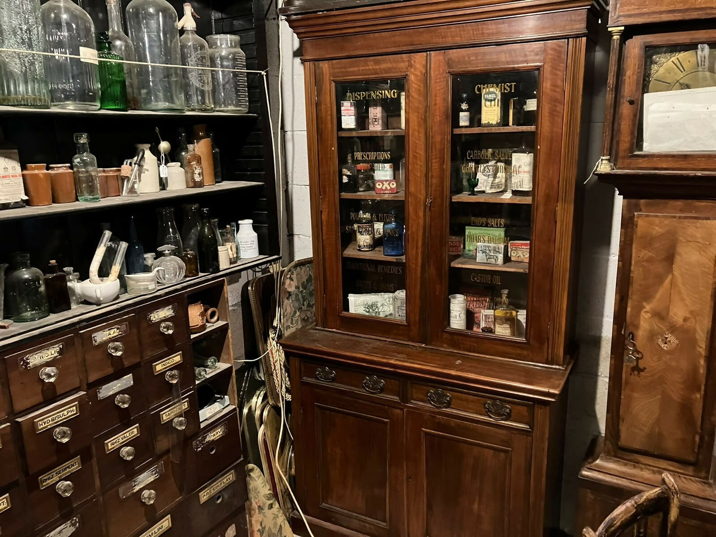 Beautifully Vintage Pharmacy Display Cabinet