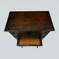 Vintage Oak Pedestal Cupboard Carved Narrow Drawer Double Doors FREE UK Delivery