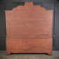 Large Marquetry Inlaid Walnut Bombe Shaped Vintage Cabinet