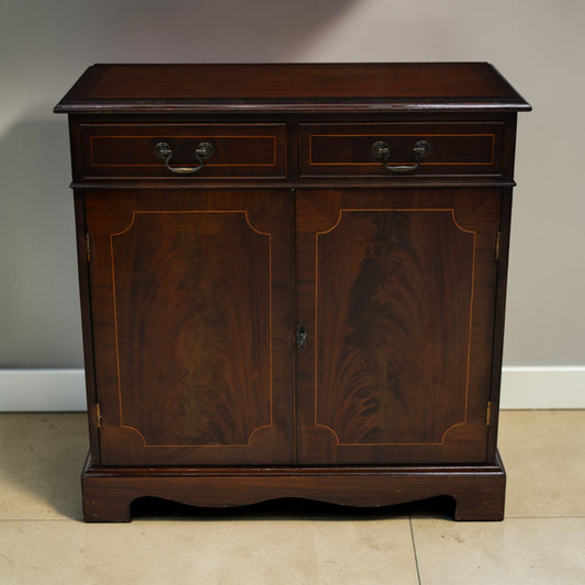 Small Sideboard With Double Cupboard & Two Drawers Georgian Style FREE Delivery*
