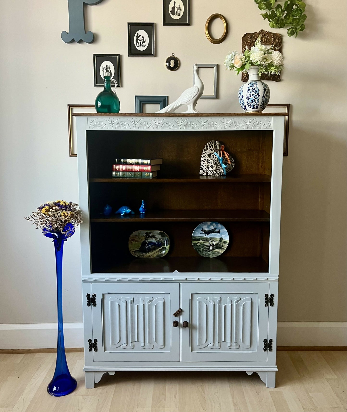 Vintage Jaycee Oak, Cabinet, Bookcase, Display