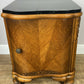 Pair of Bedside Tables Antique French Art Deco Marble Top Cabinets LOT 6351