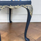 Vintage Unique Art Deco Style queen Anne Blue Drinks Cocktail Cabinet gin bar