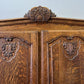 Wardrobe Vintage French Louis XVI Style Oak Four Door Carved Armoire LOT 4827
