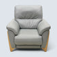 Ercol Electric Reclining Armchair From Grey Leather Enna Range FREE UK Delivery*