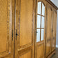 Wardrobe Vintage French Style Oak Five Door Mirrored Carved Armoire LOT 6517