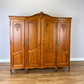 Wardrobe Vintage French Louis XVI Style Oak Four Door Carved Armoire LOT 6503