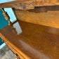 Vintage Honey Oak Carved Sideboard