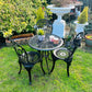 Garden Furniture Patio Set in Black 3 Seater